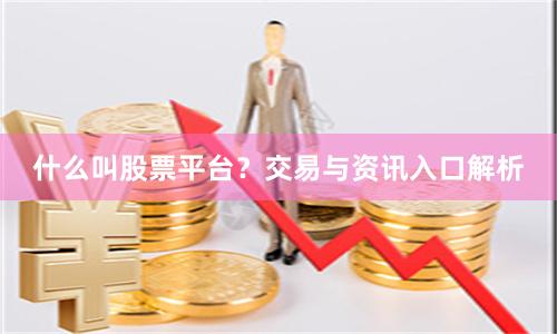 什么叫股票平台?交易与资讯入口解析